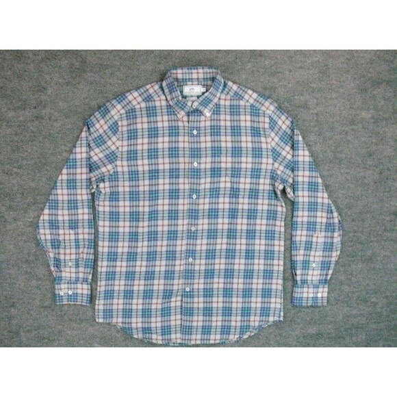 Southern Tide‎ Short Mens Med Classic Fit Blue Green Plaid - Picture 3 of 9